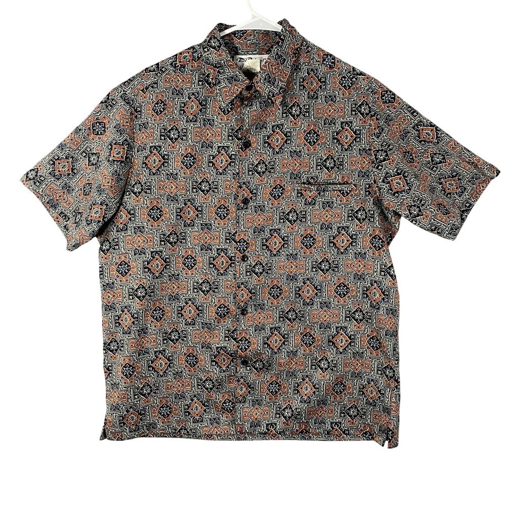 Vintage Tori Richard Liberty House Paisley Hawaiian Shirt USA Made Mens Medium